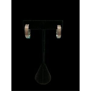 Diamond Hoop Earrings   